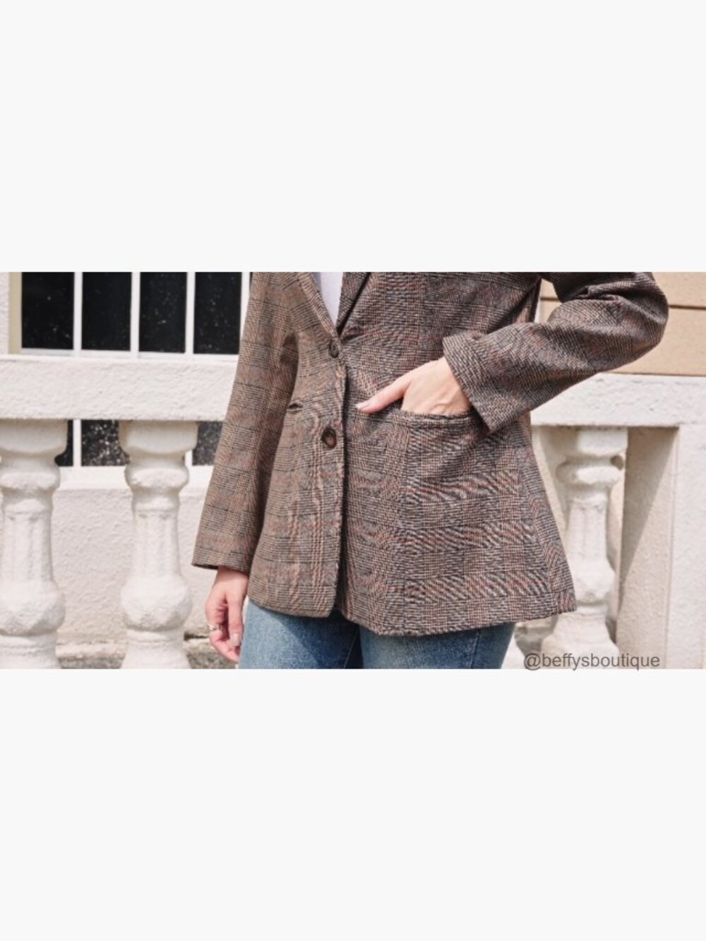 Lightweight Blazer Notched Lapel Dressy Casual Work Office Jacket Pockets - Picture 7 of 7